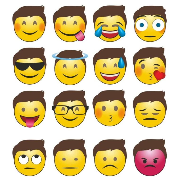 Happy Emotions Emoji Faces