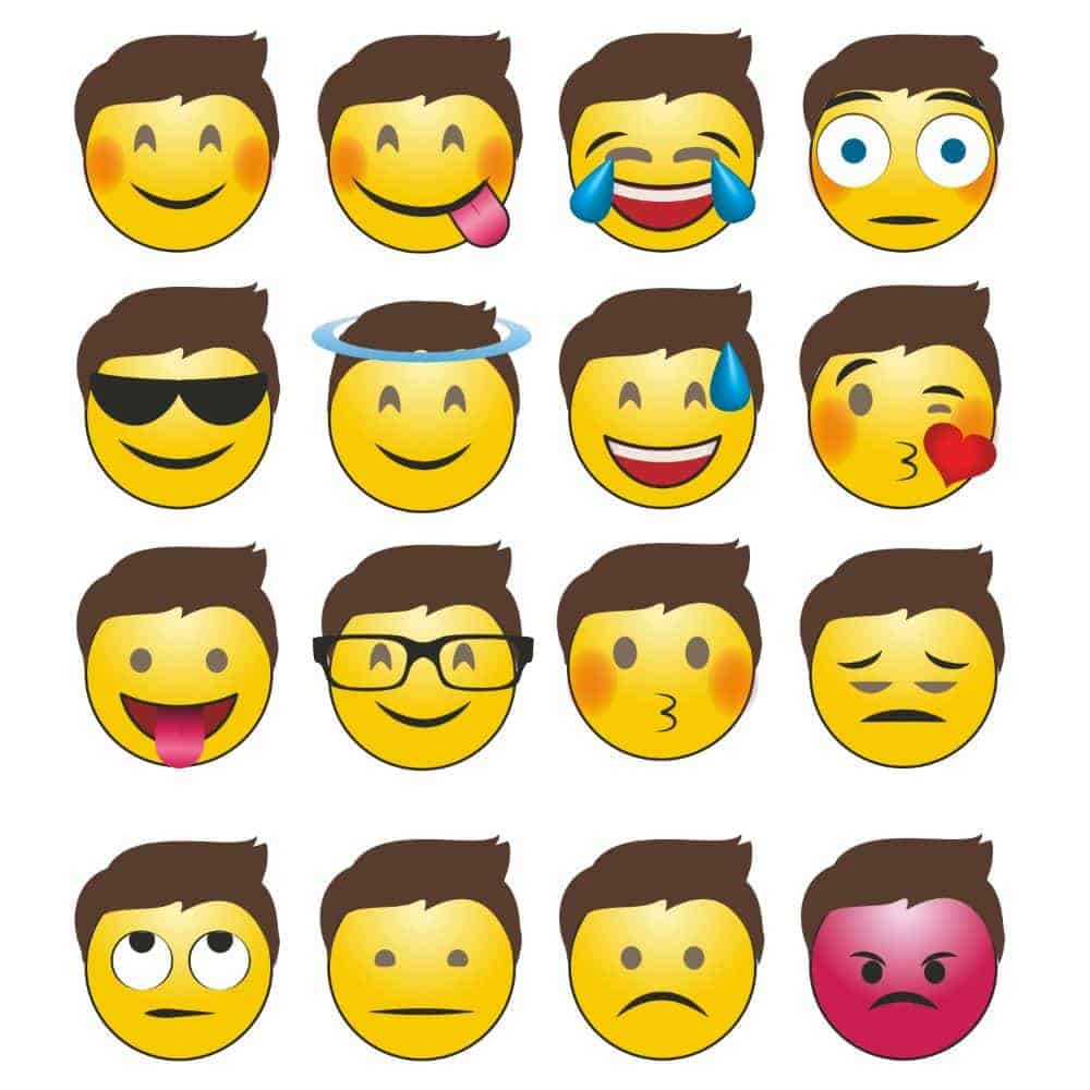 Happy Emotions Emoji Faces