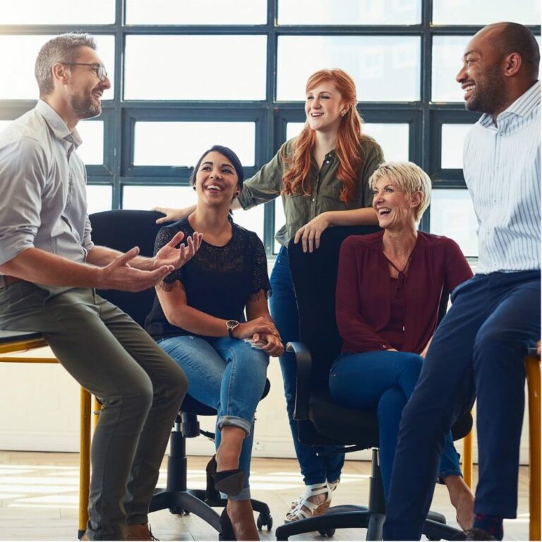 Team Collaboration and Communication at Raw Horizons Office