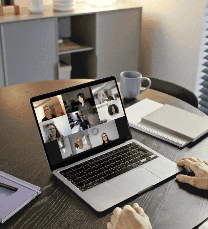 Remote team training session on Zoom for HWC 5-day live course.